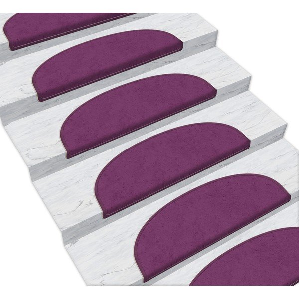 Fialové nášľapy na schody v súprave 16 ks 65x20 cm Dots - Vitaus-image-1