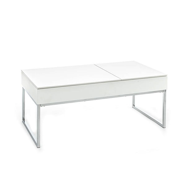 Biely konferenčný stolík s bielou doskou 60x110 cm Celinda – Tomasucci