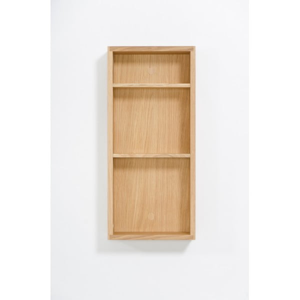 Nástenná kúpeľňová polica z dubového dreva Wireworks Slimline-image-3