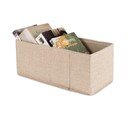 Béžový látkový úložný box 28x12x12 cm Sandy – Compactor
