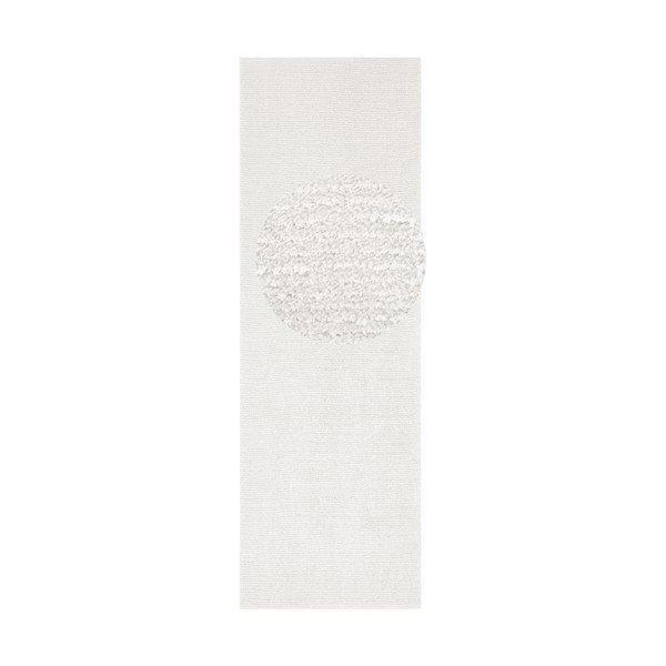 Krémovobiely behúň Mint Rugs Supersoft, 80 x 250 cm