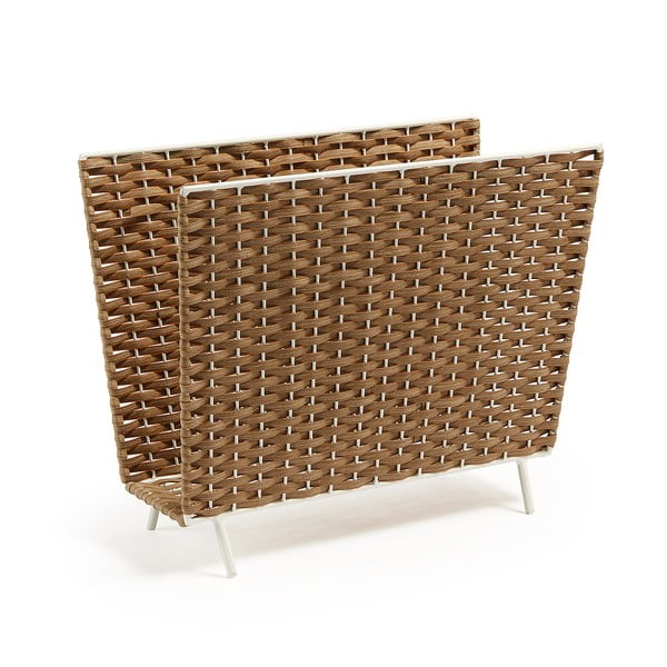 Stojan na časopisy z umelého ratanu Shibori – Kave Home