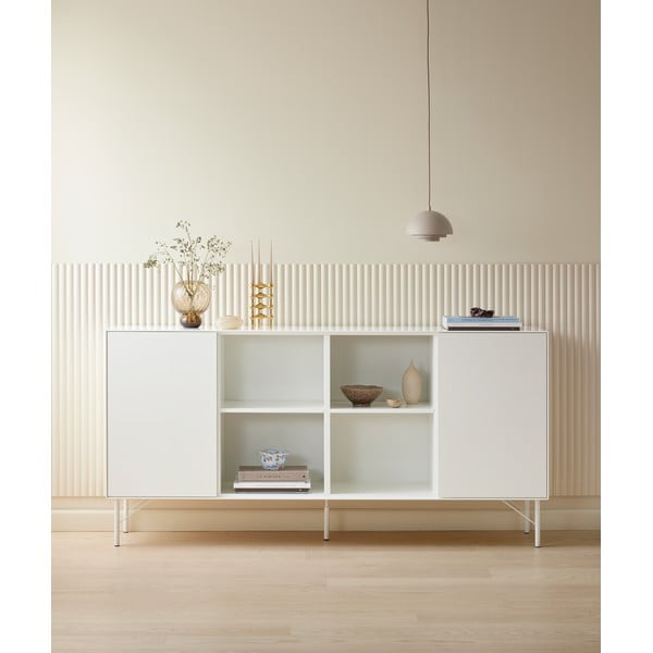 Biela nízka komoda 180x88 cm Edge by Hammel – Hammel Furniture-image-1