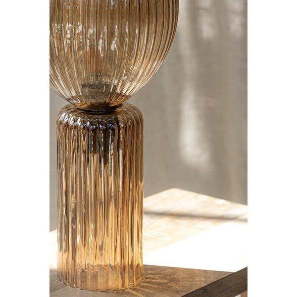 Stolová lampa jantárová so skleneným tienidlom (výška 40 cm) Toulipa – Markslöjd-image-2