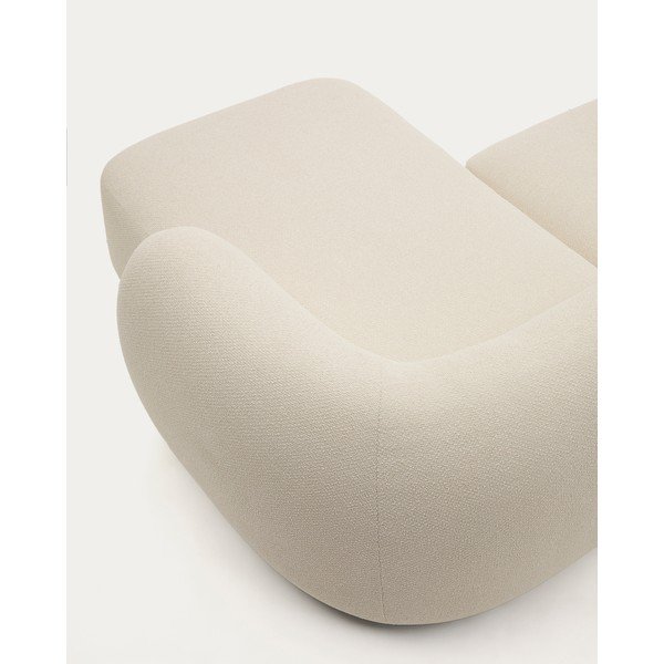 Krémová ženilková rohová pohovka (pravý roh/s leňoškou) Martina – Kave Home-image-1