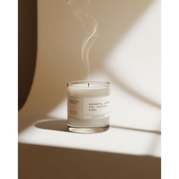 Vonná sójová sviečka doba horenia 40 h #83 Cardamom, Rose, Oud, Tonka – Perfumed Prague-image-4