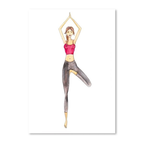 Plagát Americanflat Yoga, 42 x 30 cm