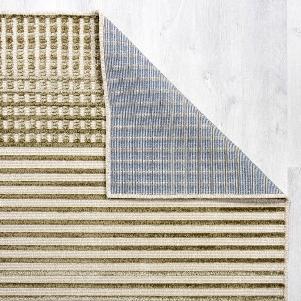 Zelený umývateľný koberec zo ženilky 200x320 cm Elton – Flair Rugs-image-2