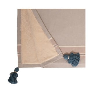 Modro-béžová bavlnená osuška Foutastic Brunella, 70 x 130 cm