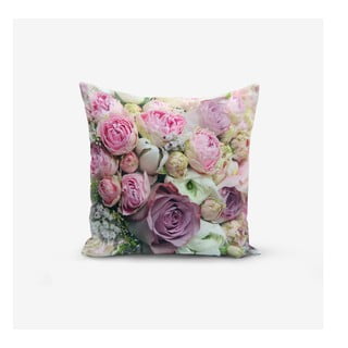 Obliečky na vankúš s prímesou bavlny Minimalist Cushion Covers Roses, 45 × 45 cm