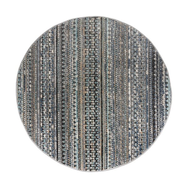 Modrý okrúhly koberec 140x140 cm Camino – Flair Rugs