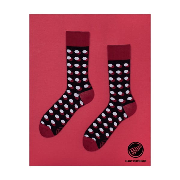 Ponožky Dots Shadow Red, veľ. 35/38