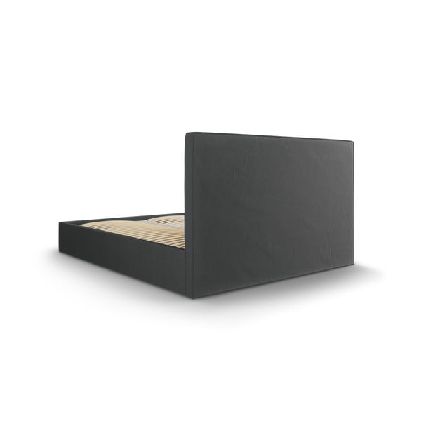 Tmavosivá dvojlôžková posteľ Mazzini Beds Juniper, 160 x 200 cm-image-4