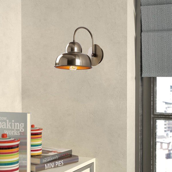 Nástenné svietidlo v mosadznej farbe ø 20 cm Multan – Opviq lights-image-1