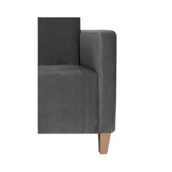 Antracitové kreslo Max Winzer Milla Velvet-image-4
