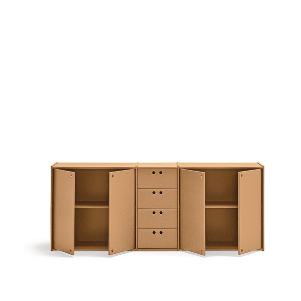 Komoda v prírodnej farbe 197x80x40 cm Wally – Teulat-image-3