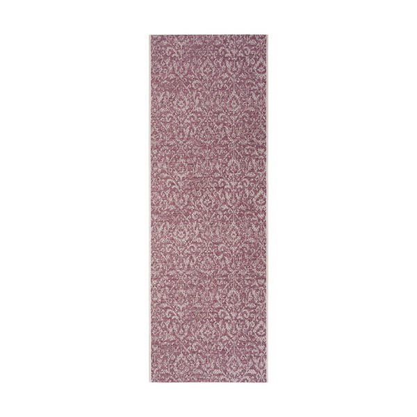 Fialovo-béžový vonkajší koberec NORTHRUGS Hatta, 70 x 200 cm