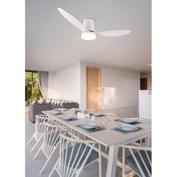 Matne biele LED stropné svietidlo ø 132 cm Göteborg – Reality-image-2