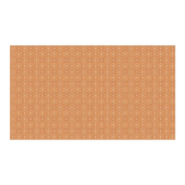 Vinylový koberec Ghazal Orange, 52x140 cm