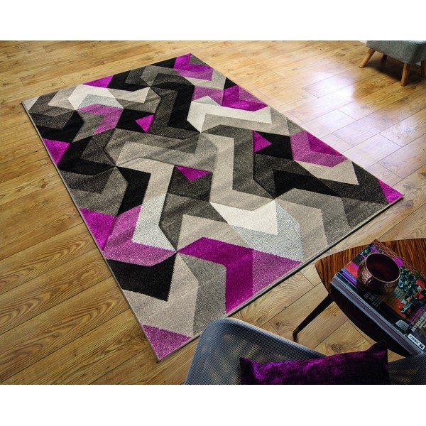 Koberec Flair Rugs Aurora Grey Purple, 80 × 150 cm-image-4