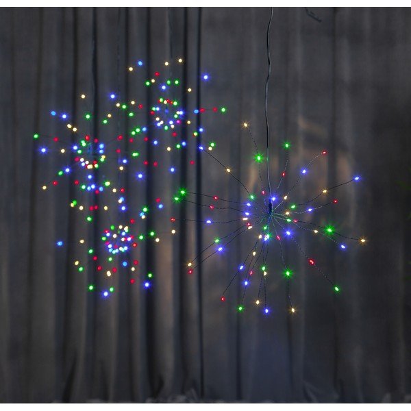 Závesná svietiaca LED dekorácia Star Trading Hanging Firework Dark Rainbow, ø 26 cm-image-4