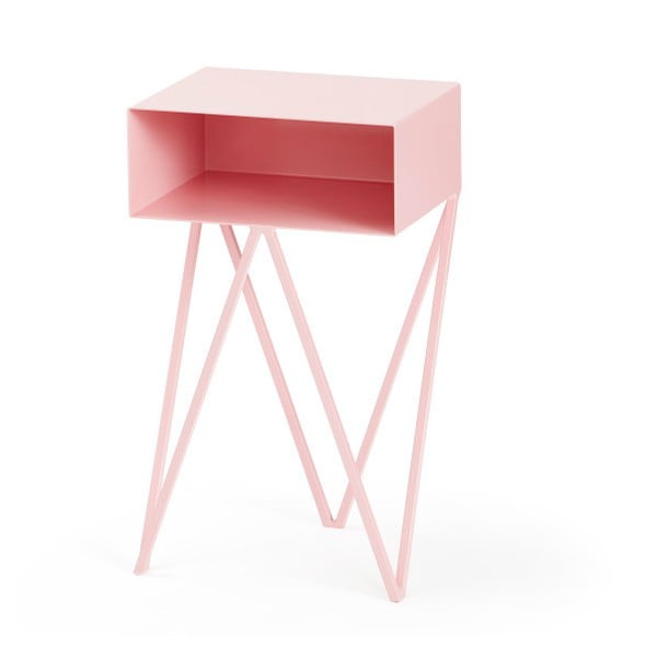 Ružový nočný stolík &New Mini Robot