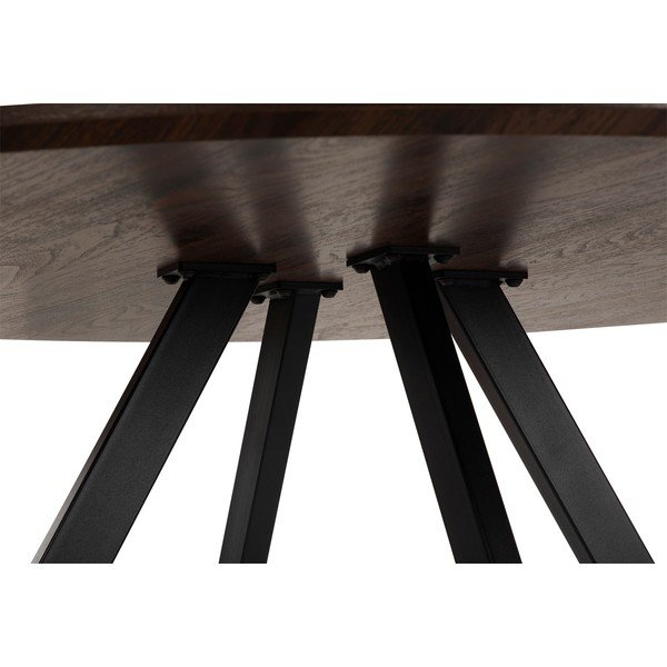 Okrúhly jedálenský stôl v dekore orecha ø 120 cm Rivo – Bonami Essentials-image-4