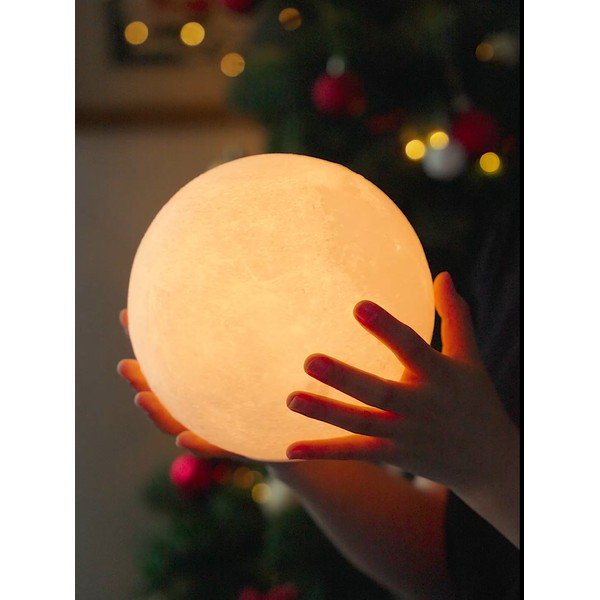 Tmavohnedá svetelná dekorácia na USB ø 12 cm Smart LunaSpin – Gingko-image-3