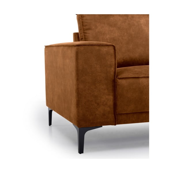 Hnedé kreslo z imitácie kože Copenhagen - Scandic-image-1