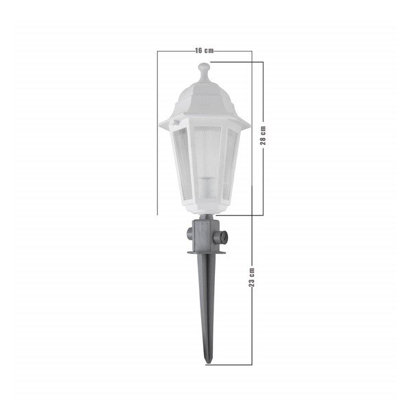 Biele záhradné svietidlo LED Lantern-image-1