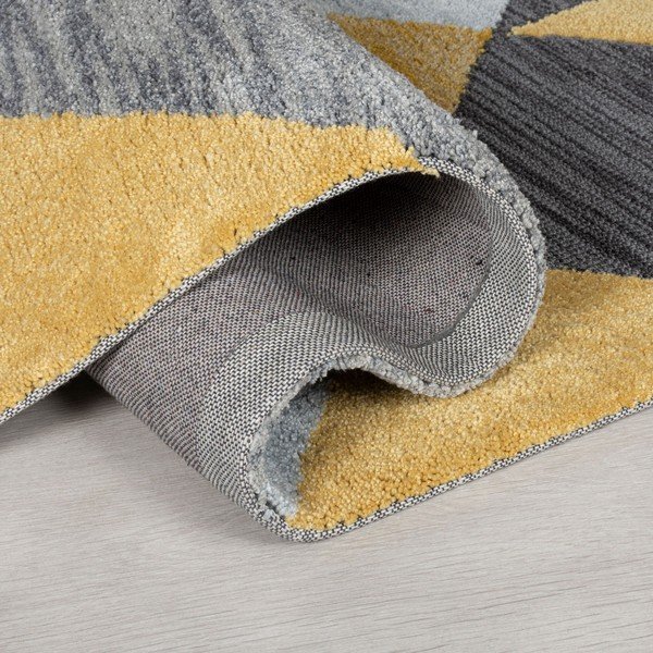 Sivo-žltý koberec Flair Rugs Icon, 120 x 170 cm-image-1