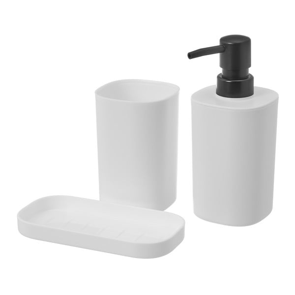 Biela súprava doplnkov do kúpeľne – Casa Selección-image-1