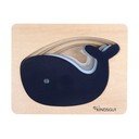 Drevené vkladacie puzzle Whale – Kindsgut