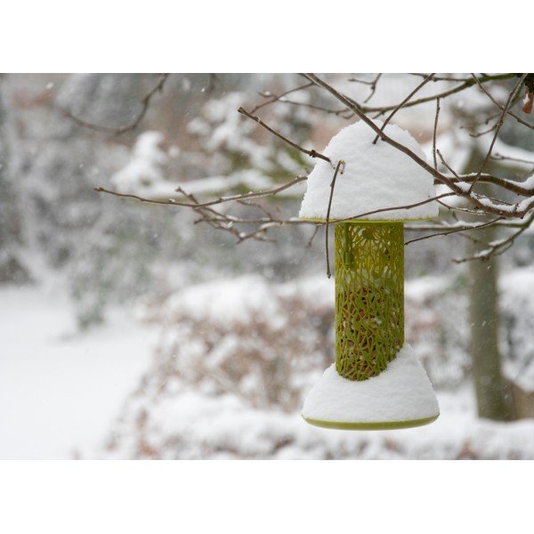 Žltozelené závesné kŕmidlo na oriešky Esschert Design Chiff Chaff-image-1