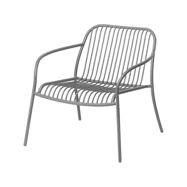 Sivé kovové záhradné kreslo Yua Wire – Blomus