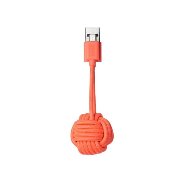 Oranžový nabíjací kábel s Micro USB Native Union Key Cable
