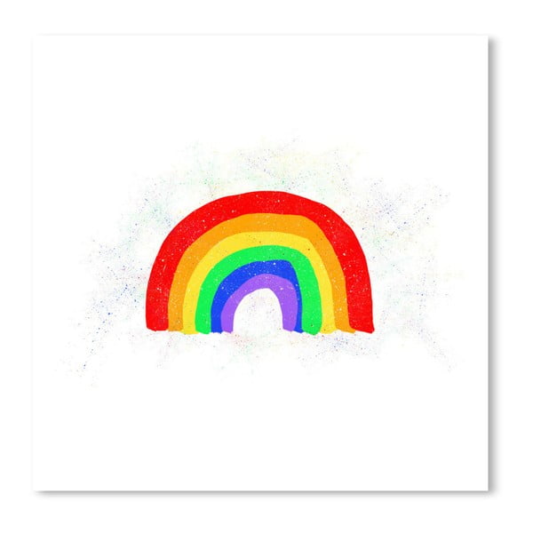 Plagát Americanflat Rainbow, 30 x 30 cm