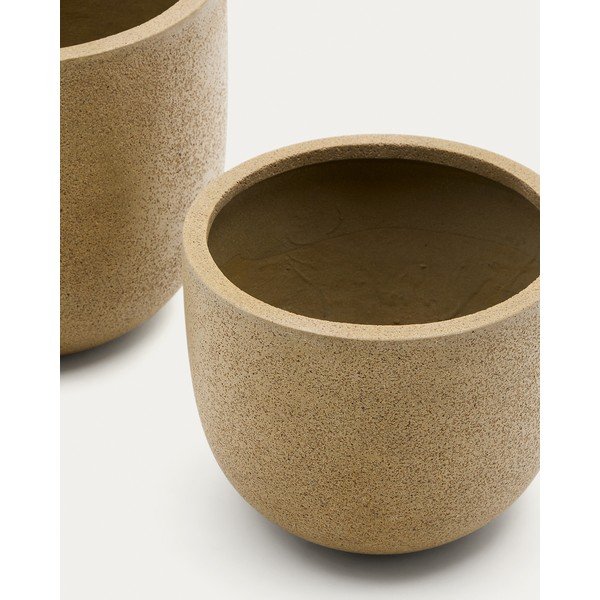 Obaly na kvetináče v súprave 2 ks z cementu ø 44 cm Selvi – Kave Home-image-3