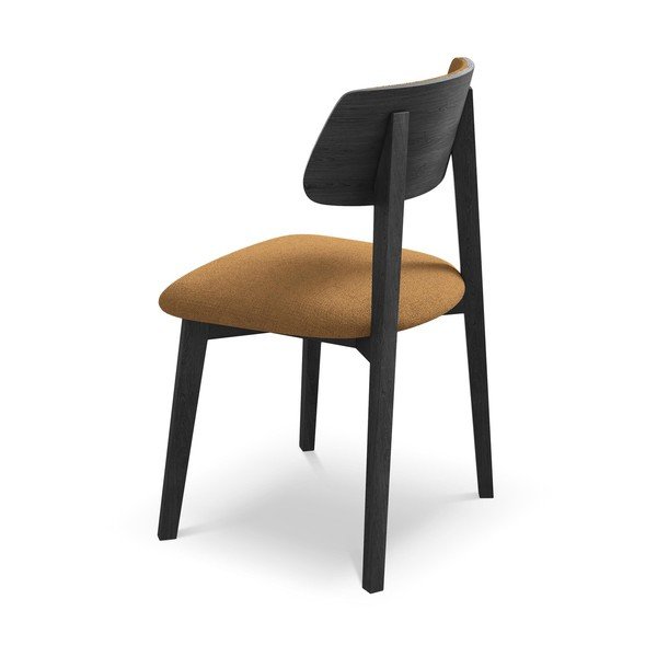 Jedálenská stolička z masívneho dreva v terakotovej farbe Niu – Makamii-image-3