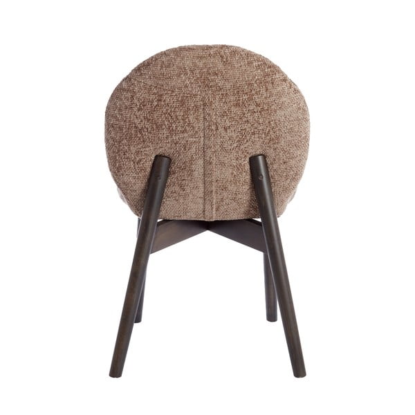 Hnedé čalúnené jedálenské kreslá v súprave 2 ks Sinosa – Light & Living-image-3