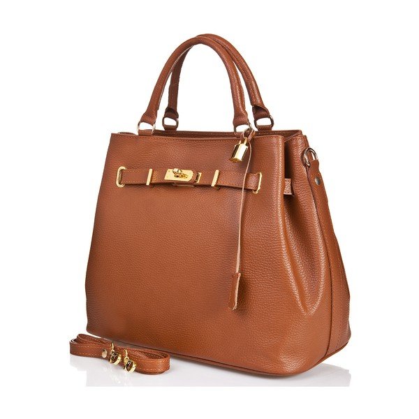 Koňakovohnedá kabelka Massimo Castelli Petronella Cognac-image-2