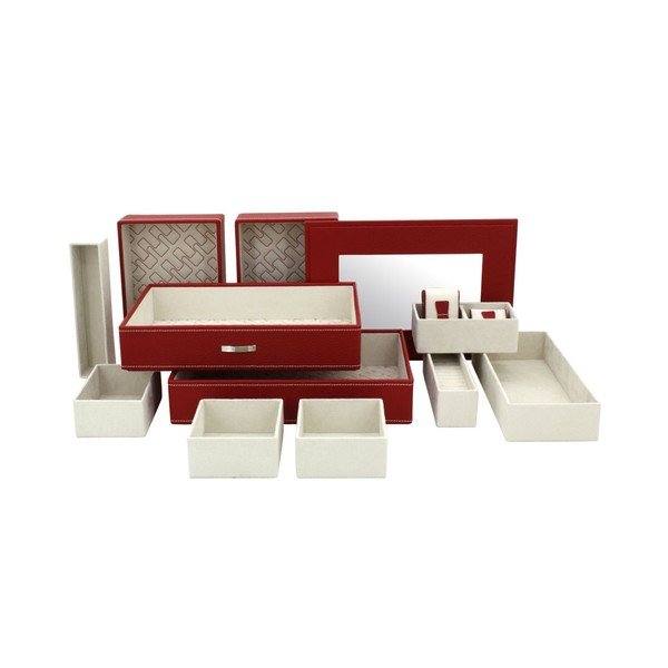 Šperkovnica Module Red, 30x21x18 cm-image-1