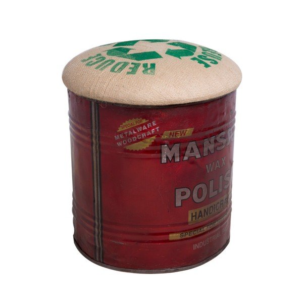 Čierny puf Mauro Ferretti Handicraft B-image-1