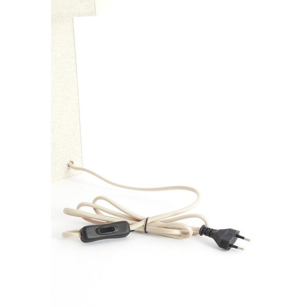 Krémovobiela stolová lampa s textilným tienidlom (výška  50 cm) Musabo – Light & Living-image-3