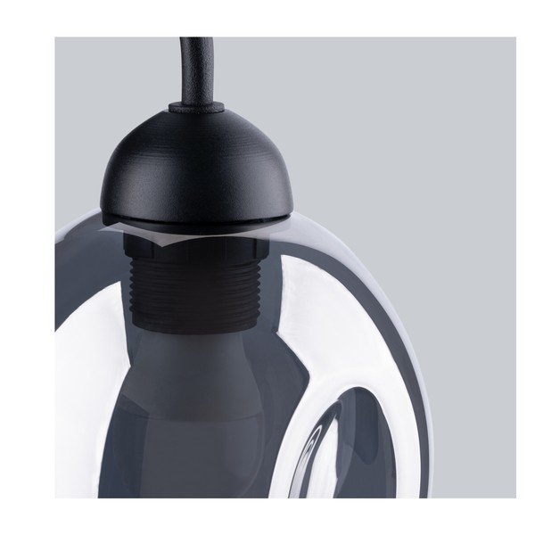 Čierne nástenné svietidlo ø 25 cm Garten – Sollux-image-4