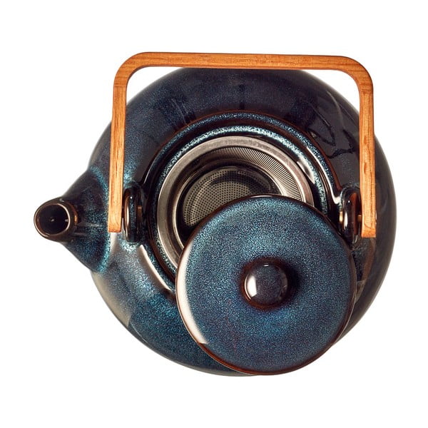 Tmavomodrá keramická kanvica na čaj so sitkom 1,2 l Gastro Blue – Bitz-image-3