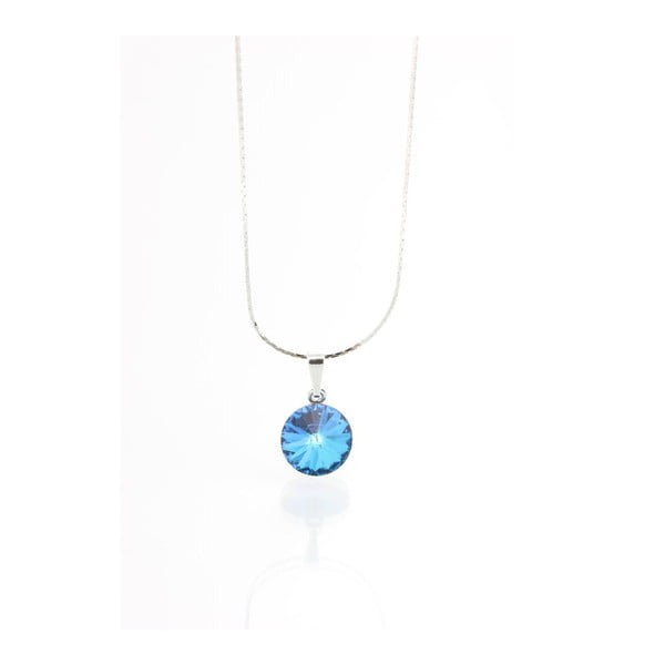 Modrý náhrdelník so Swarovski krištáľmi Yasmine Longie