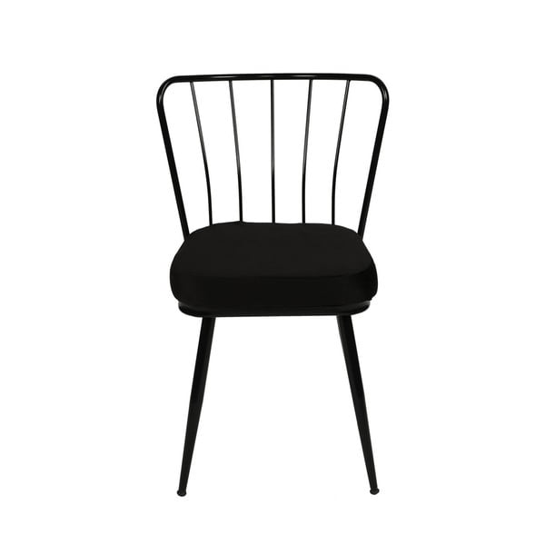 Čierne kovové jedálenské stoličky v súprave 2 ks Yildiz – Kalune Design