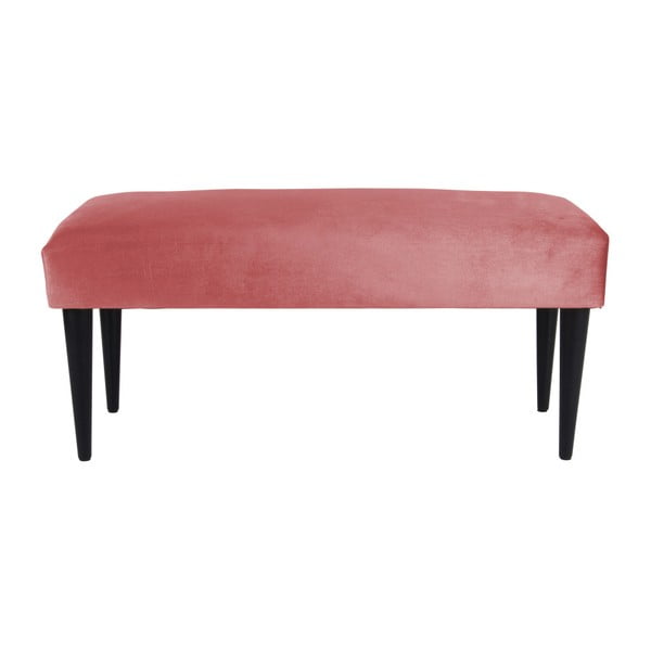 Ružová lavice so zamatovým poťahom Leitmotiv Luxury
