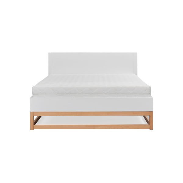 Dvojlôžková posteľ z masívneho borovicového dreva SKANDICA Karin, 140 x 200 cm-image-1